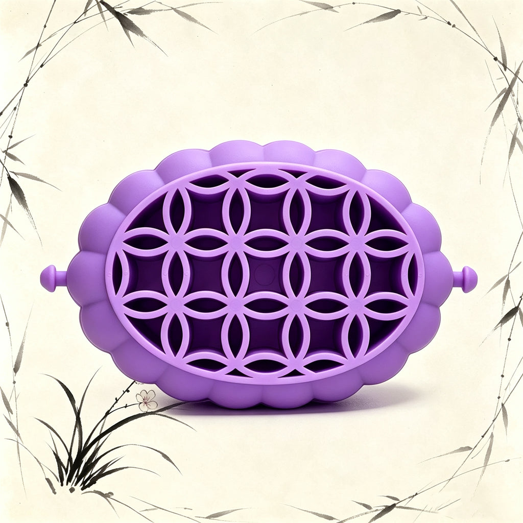 2-in-1 Floral Silicone Makeup Brush &amp; Sponge Cleaning Basket