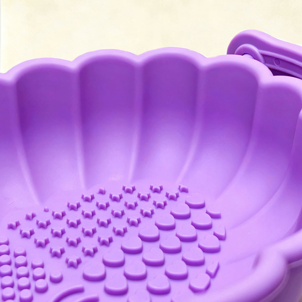 2-in-1 Floral Silicone Makeup Brush &amp; Sponge Cleaning Basket