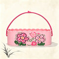 Floral & Star 2‑in‑1 Silicone Makeup Brush Cleaning Basket | Wash & Air‑Dry Vanity Organizer