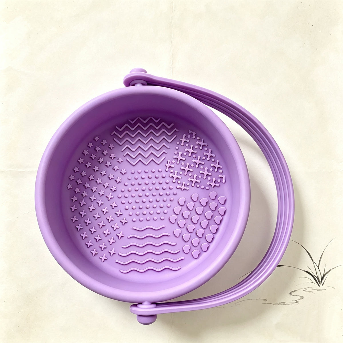 3‑in‑1 Detachable Silicone Makeup Brush Cleaning Bowl | Wash, Dry & Storage Vanity Organizer