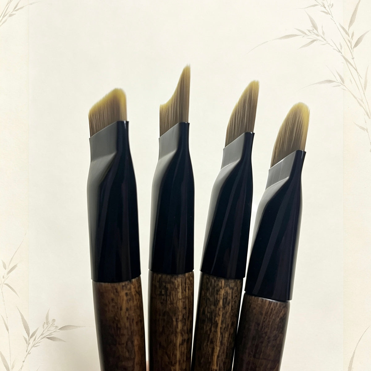 Premium Base Makeup Kit – Foundation Brush, Powder Puff & Makeup Mixing Palette | 4 Brush Shapes Available